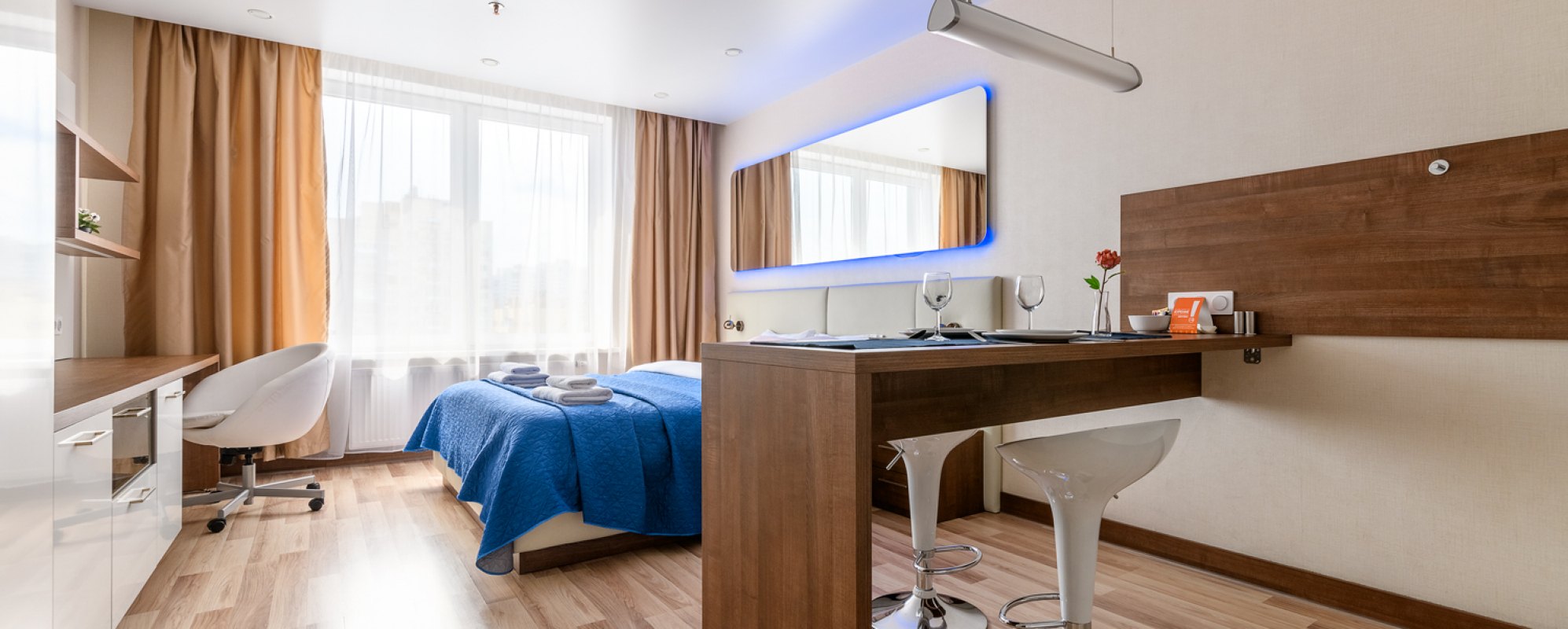 Фотографии квартиры Дизайнерские апартаменты комфорт класса в апарт-отеле YES