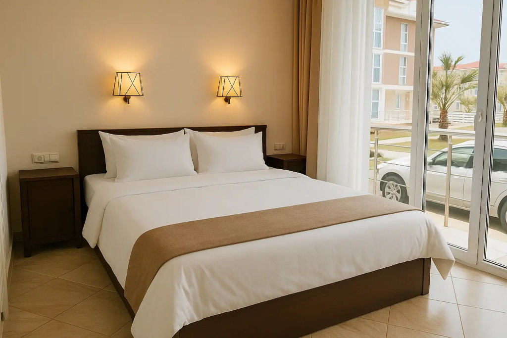 Фотография квартиры Квартира для 4х гостей в минуте от моря с оборудованной кухонной зоной и просторным душем