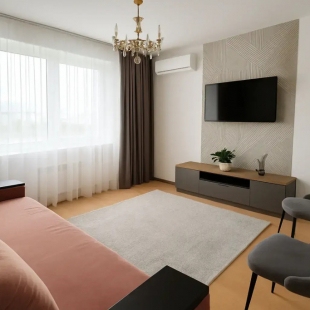 Фотография квартиры Двухкомнатная Квартира в Центре с Видом на Город и на Горы