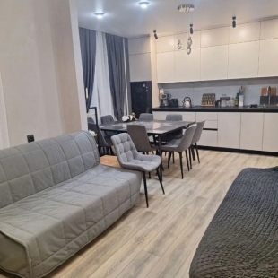 Фотография квартиры Квартира с Сoвpeменным Дизaйнepcким Рeмонтом в Новом Киpпичном Домe