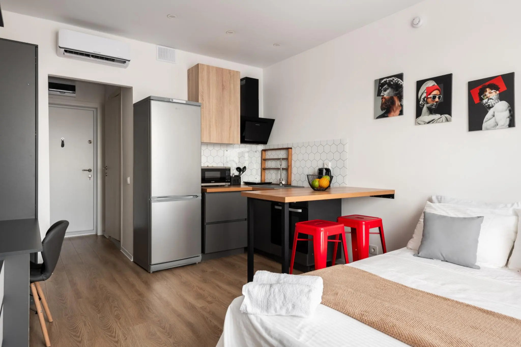 Фотография квартиры Sunmarine apartments (Санмарин апартментс) на улице Малая Очаковская 4а к2