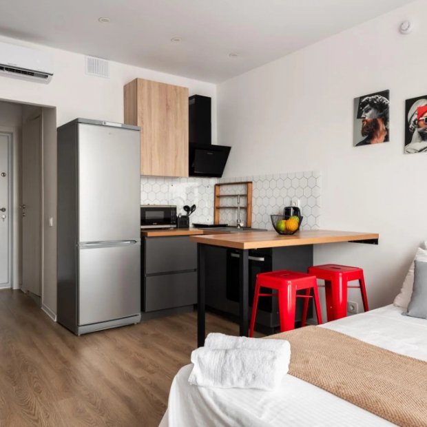 Фотографии квартиры 
            Sunmarine apartments (Санмарин апартментс) на улице Малая Очаковская 4а к2