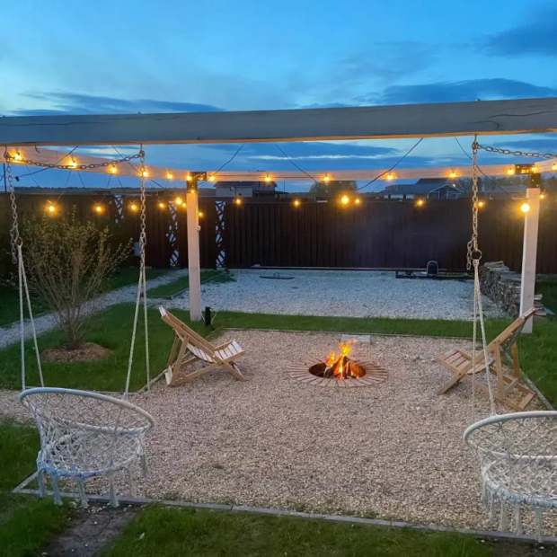 Фотографии Коттеджа 
            Частный дом с красивой костровой зоной