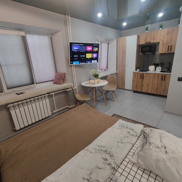 Фотографии квартиры 
            Апартаменты потрясающая студия напротив Политеха терминала в центре Нефтяников