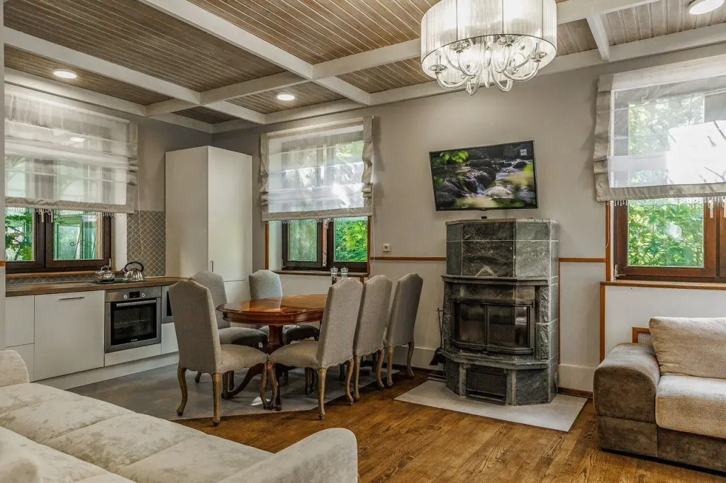 Фотография Коттеджа Частный дом Современный с баней и бассейном