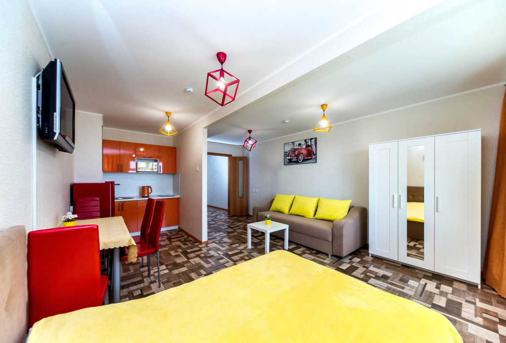 Фотография квартиры Квартира 1комнатная для 4 человек на 17 этаже с видом на город