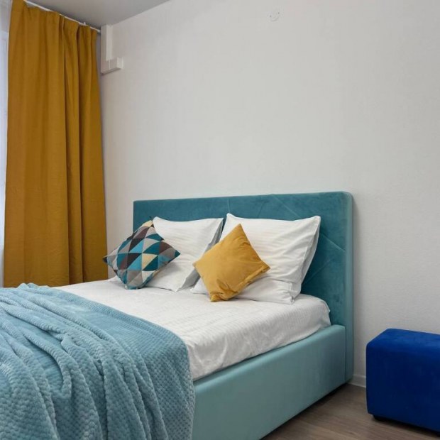 Фотографии квартиры 
            Квартира Евро 2-к Бирюзовое утро