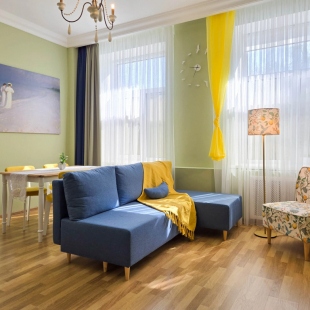 Фотография квартиры Апартаменты Двухкомнатные апартаменты в скандинавском стиле Сеть ЙоХоум