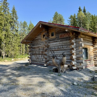 Фотография Коттеджа Коттеджи Карелия Медвежка с Сауной и Видом во Внутренний Двор