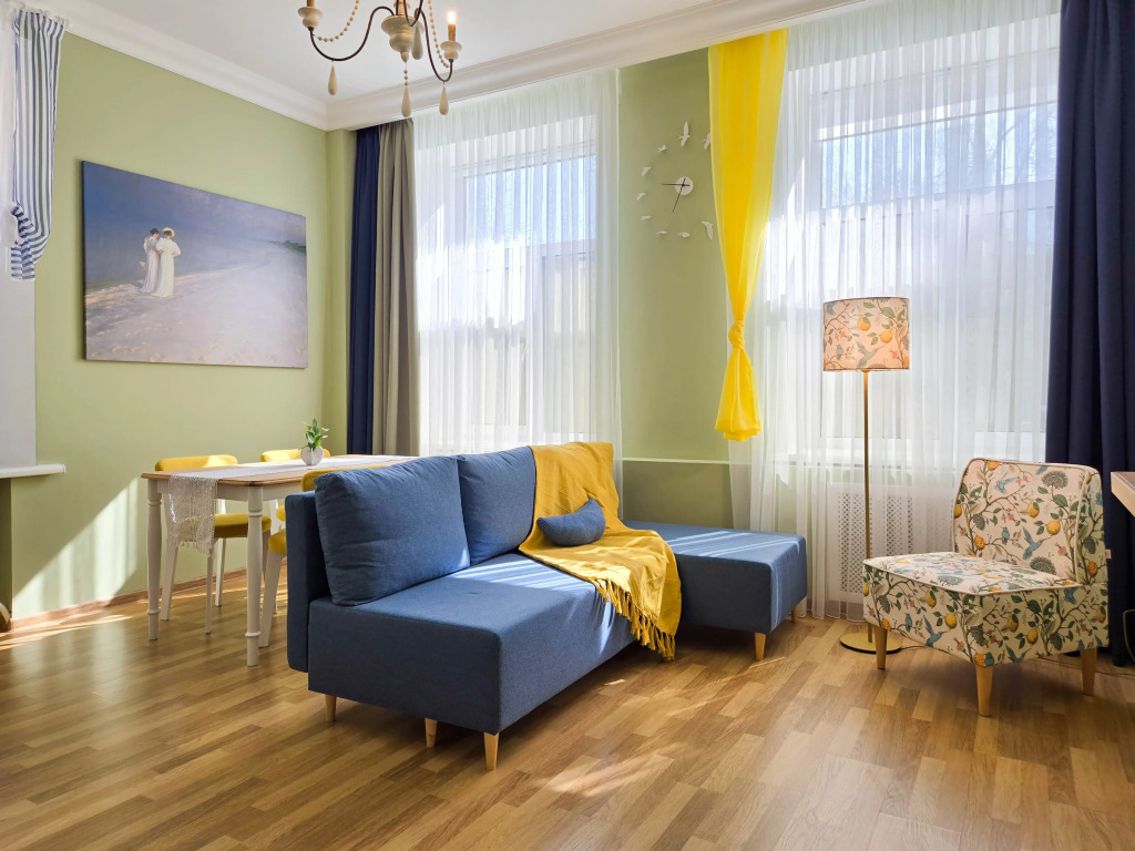 Фотография квартиры Апартаменты Двухкомнатные апартаменты в скандинавском стиле Сеть ЙоХоум