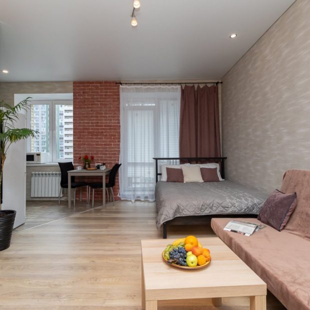 Фотографии квартиры 
            Квартира Happy House Студия Лофт в Прибрежном