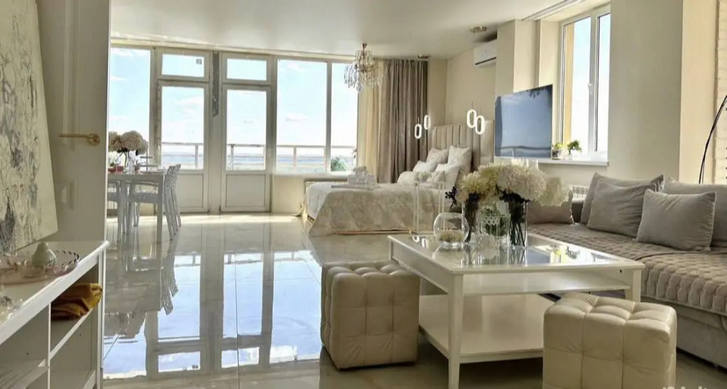 Фотография квартиры Апартаменты Атмосфера Комфорта Студия Ваниль с Открытым Балконом