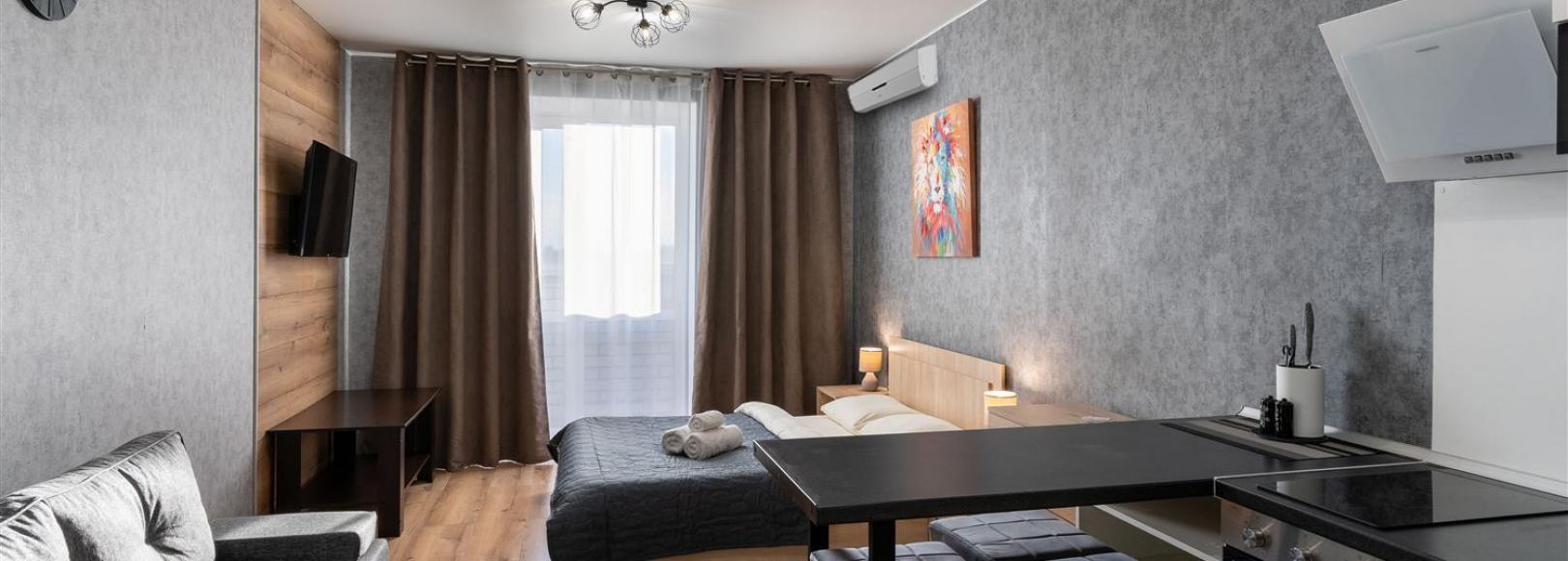 Фотография квартиры Однокомнатная квартира-студия в новом жилом комплексе Кристалл