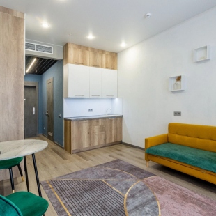 Фотография квартиры Апартаменты в элитном ЖК Резидент с панорамными окнами