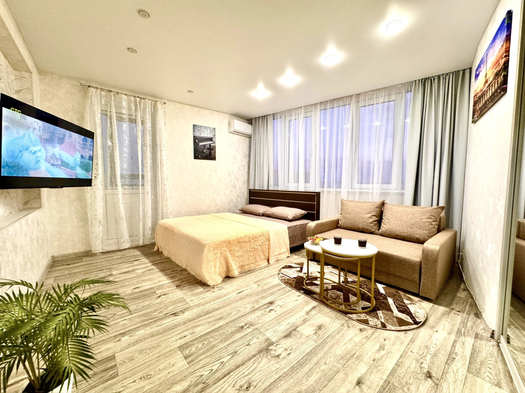 Фотография квартиры Апартаменты Уютная Двушка на 22 Этаже в ЖК Академический Рядом с Парком Гагарина (КМ246)