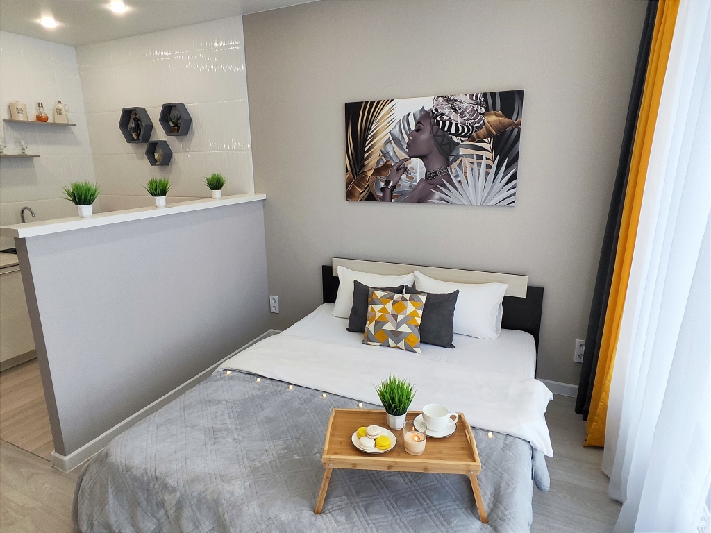 Фотография квартиры Квартира Enigma Apartments - Студия с панорамным окном в ЖК Аквамарин