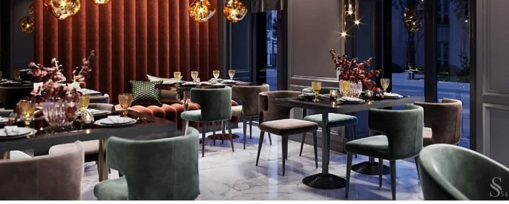 Фотографии банкетного зала Зал ресторана Acqualina