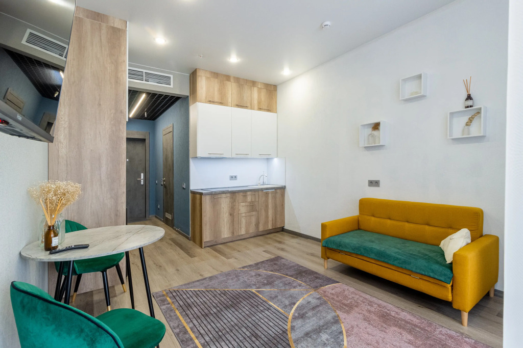 Фотография квартиры Апартаменты в элитном ЖК Резидент с панорамными окнами