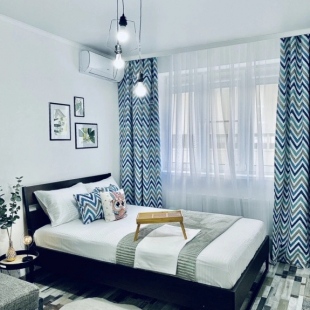 Фотография квартиры Стильная однокомнатная «Зигзаг» возле парка и озера