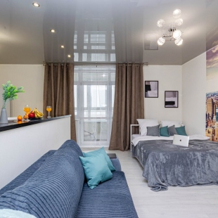 Фотография квартиры Квартира Уютная квартира в центре с потрясающим видом на город с 22 этажа