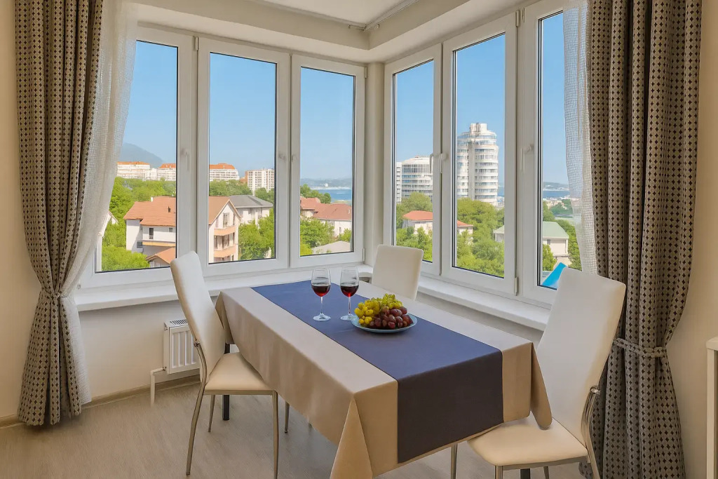 Фотография квартиры Квартира 2-комнатная семейная с видом на море