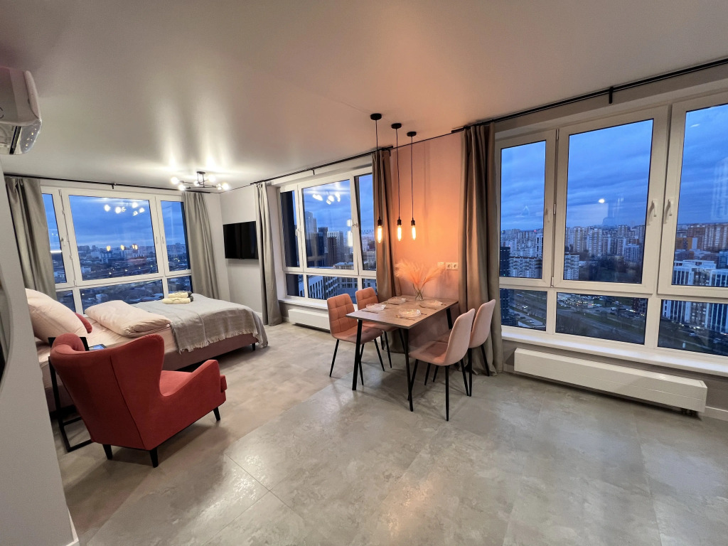 Фотография квартиры Квартира с 3-мя Панорамными Окнами на 33 Этаже