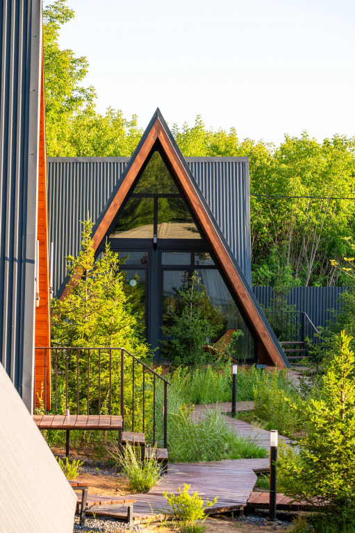 Фотографии Коттеджа 
            Частный Дом 4-местный А-фрейм