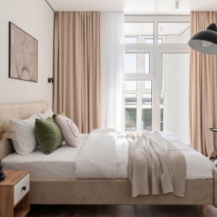 Фотография квартиры Апартаменты Fox Homes 1к. квартира в стиле Джапанди на Левом берегу Дона