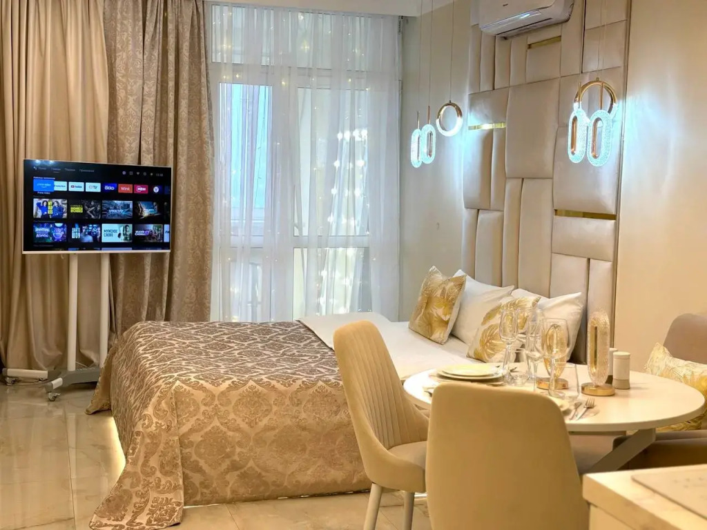 Фотография квартиры Апартаменты Атмосфера Комфорта Студия Любовь с Дизайнерским Ремонтом