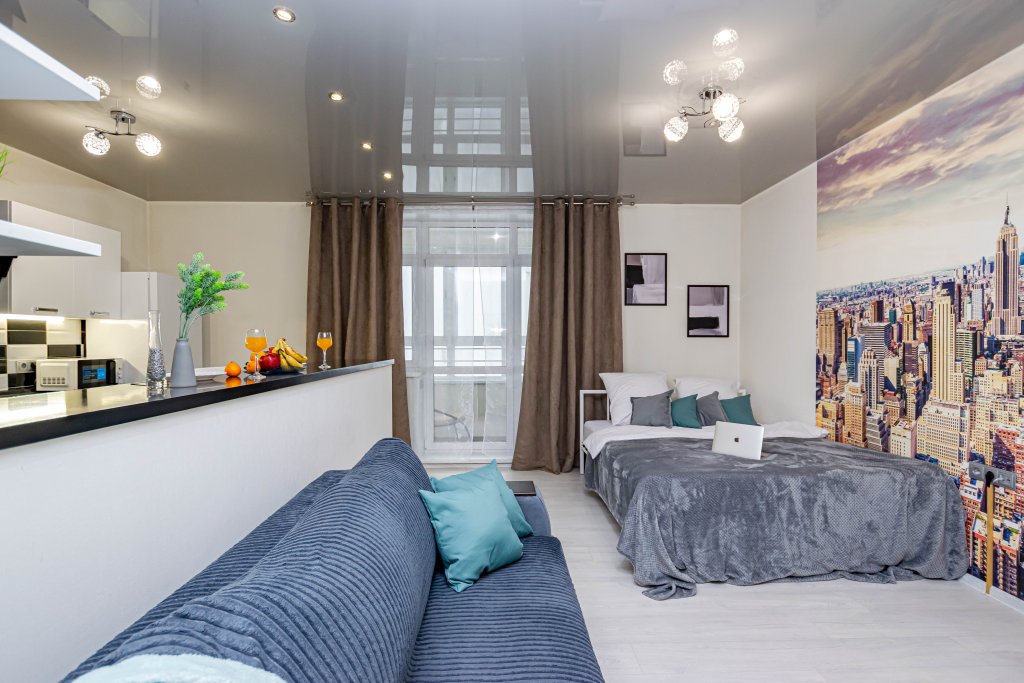 Фотография квартиры Квартира Уютная квартира в центре с потрясающим видом на город с 22 этажа