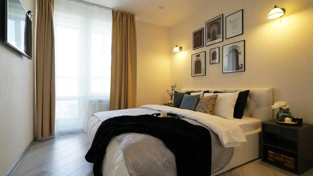 Фотография квартиры Квартира Стильная Двухкомнатная с Панорамным Видом на Казань