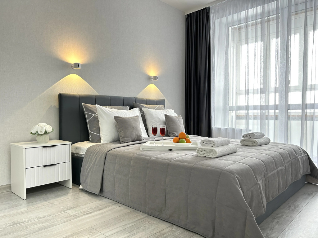 Фотография квартиры Апартаменты FSF Уютная Евродвушка в Цветах Башкирии (Мега, М5, аэропорт)