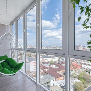 Фотография квартиры Апартаменты с панорамным видом на город, с большим телевизором (65 дюймов) и Алисой. Встречайте рассветы!