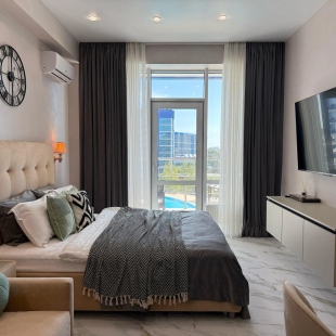 Фотография квартиры Апартаменты Акваделюкс у моря, с бассейном, СПА, пляжем N338