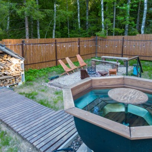 Фотография Коттеджа Частный Дом Уютный в Лесу с Чаном