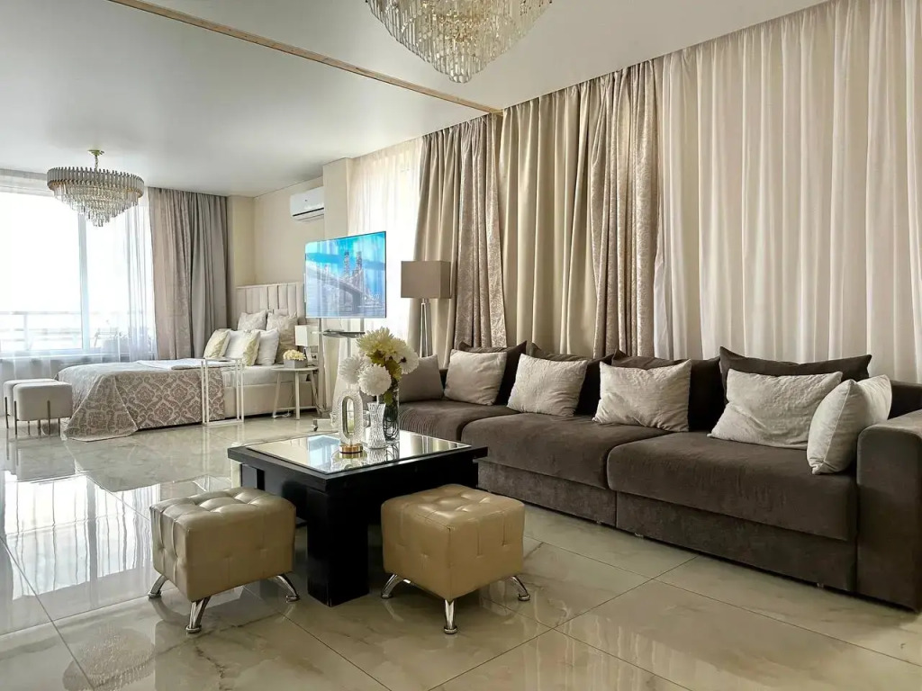 Фотография квартиры Апартаменты Атмосфера Комфорта Студия Пентхаус с Террасой