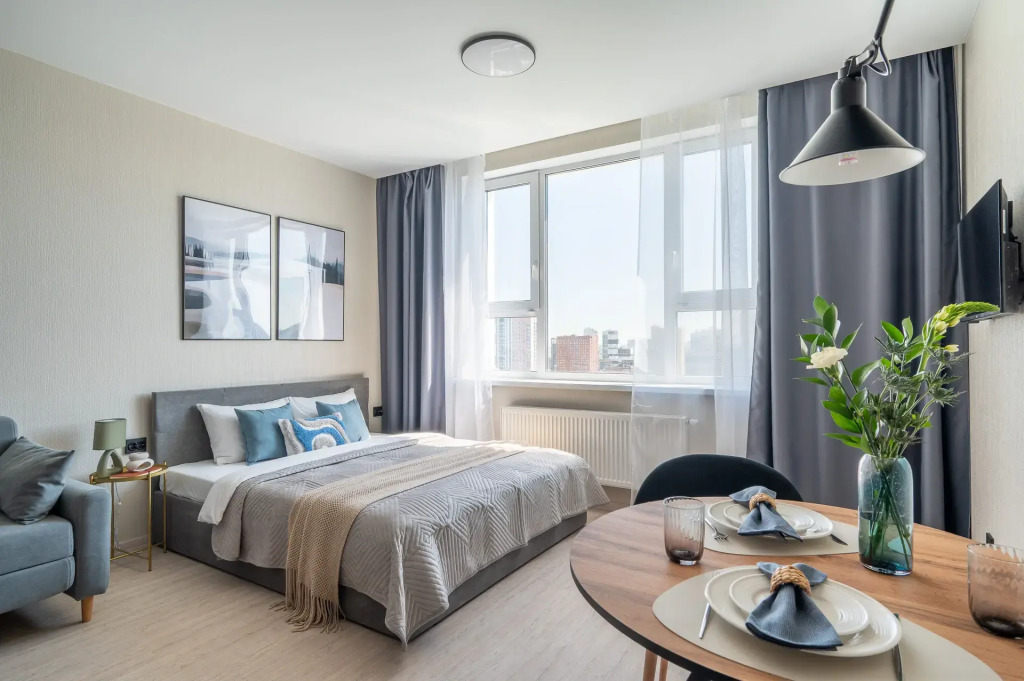 Фотография квартиры Квартира Стильная светлая студия  в ЖК Студия Парк