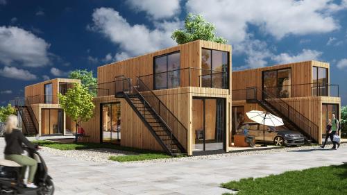 Фотография апарт отеля Modern ausgebauter Überseecontainer als Tiny House