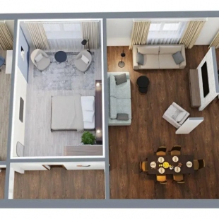 Фотография квартиры GMApartments (ДжиЭмАпартментс) на улице 1-я Миусская 24/22 стр4