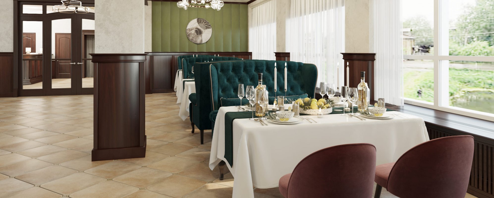 Фотографии банкетного зала Зал ресторана Рудов