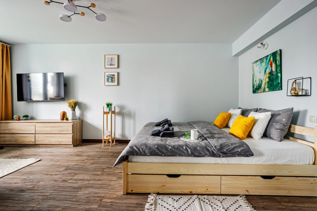 Фотография квартиры Апартаменты Butyrsky Cozy with Terrace, Parking and King-size Bed