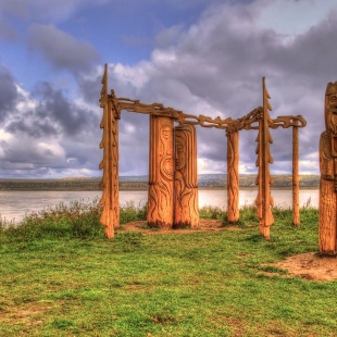 Фотография памятника Скульптурная композиция Енисей и Ангара