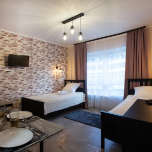 Фотография квартиры ElenaSweetHome на Домодедовской Квартира Лофт с двумя односпальными кроватями