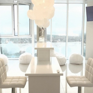 Фотография квартиры Апартаменты Белая Романтическая Студия с Панорамным Видом