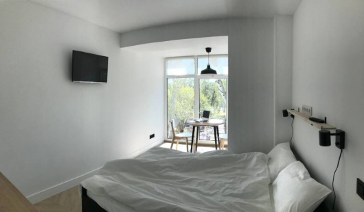 Фотографии квартиры 
            Апартаменты Мини студия с видом на парк