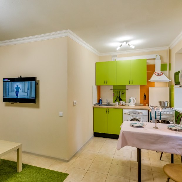 Фотографии квартиры
Апартаменты Двухкомнатные Пушкинская 120