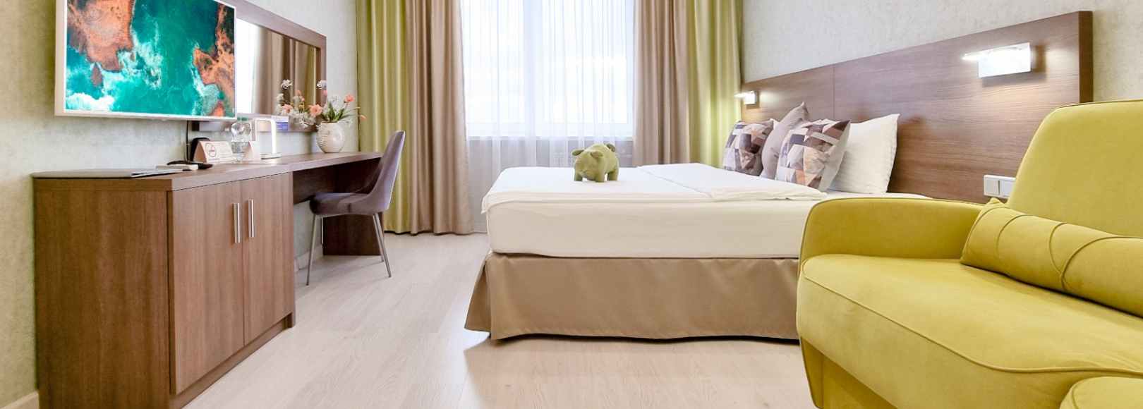 Фотография апарт отеля VLADRESORT: апартаменты Taneevo Park DeLuxe с панорамным видом на город, высокий этаж!