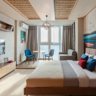 Фотография квартиры Апартаменты RentPlaza в центре в ЖК Арго на Ново-Садовой 201Б