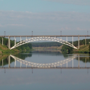 Фотография Железнодорожный мост через реку Исеть