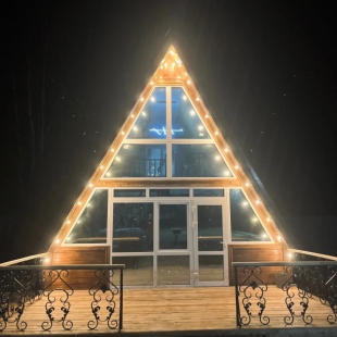 Фотография Коттеджа Частный дом A-Frame на берегу реки Керженец